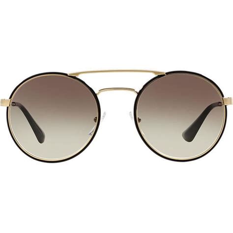 prada pr 51 ss 1ab0a7|Prada™ PR 51SS 1AB0A7 54 Black/Pale Gold Sunglasses.